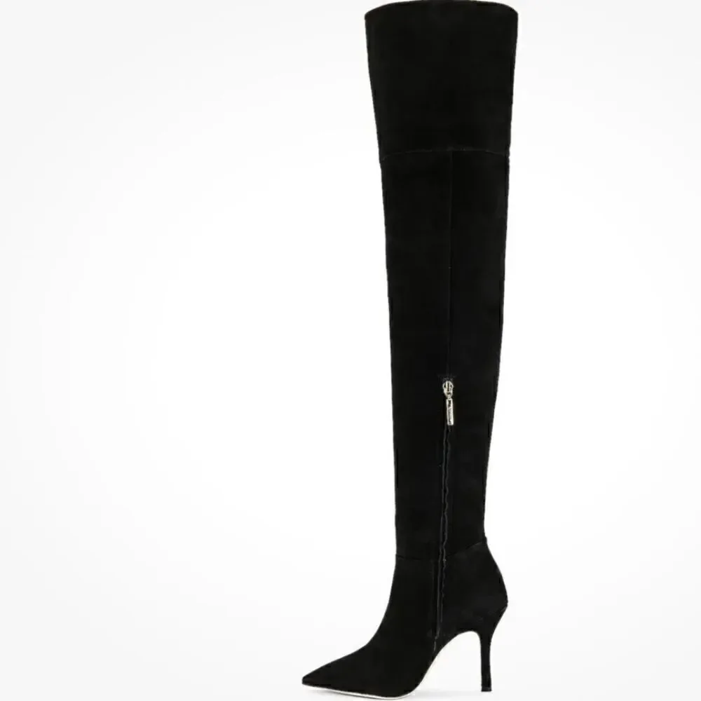 Anthropologie Larroudé Kate Over-The-Knee Suede Boots/ size 7.5
